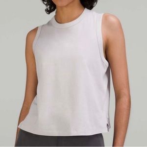 Lululemon Chrome Classic-Fit Cotton-Blend Tank NWT Size 8